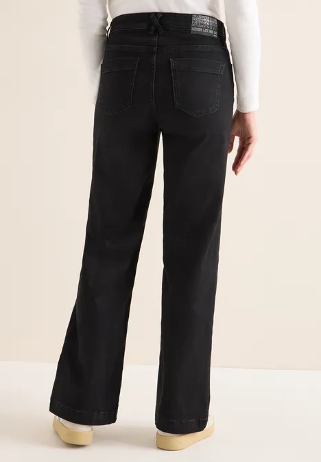 Wide Leg Jeans Black