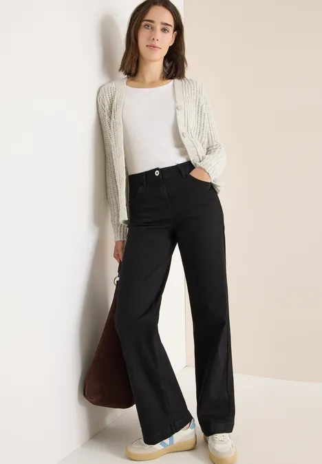 Wide Leg Jeans Black