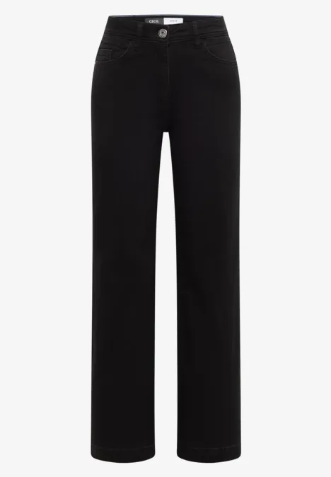 Wide Leg Jeans Black