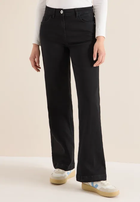 Wide Leg Jeans Black