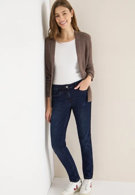 Casual jeans dark blue black washed