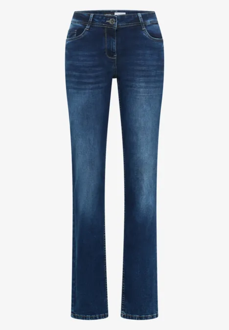 Slim Leg Jeans mid blue wash