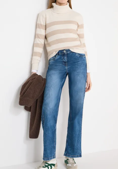 Wide Leg Jeans mid blue wash