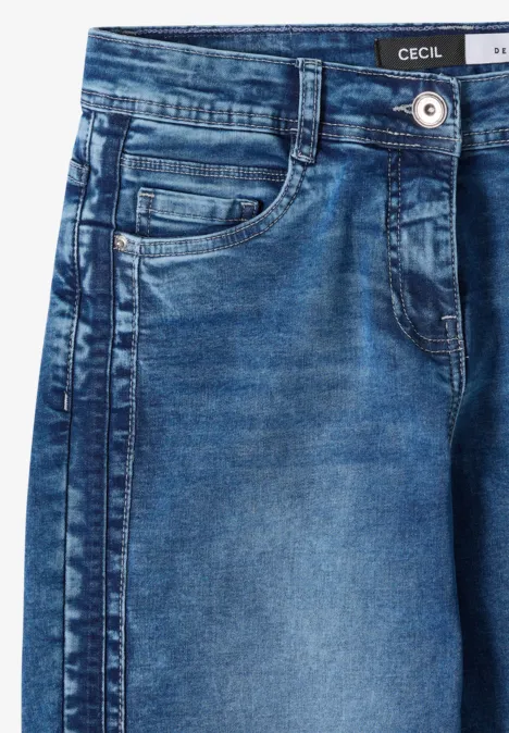 Wide Leg Jeans mid blue wash