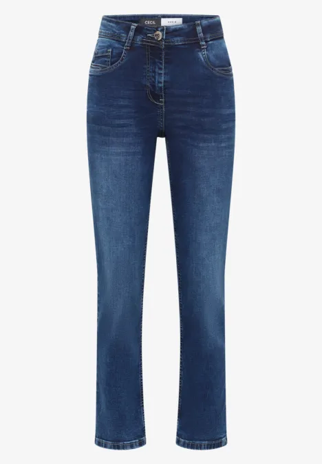 Wide Leg Jeans mid blue wash