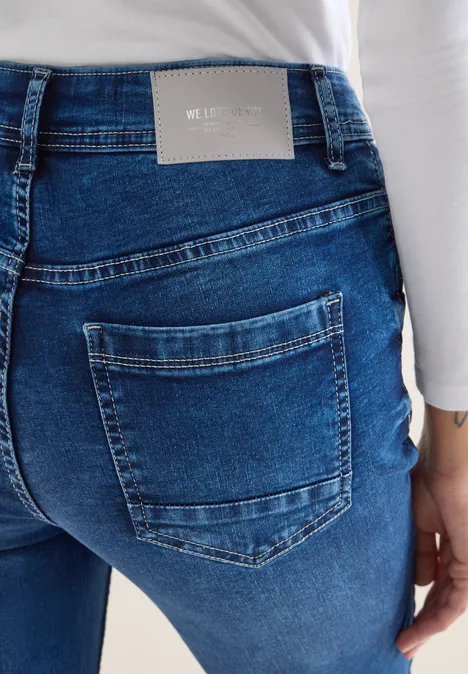 Wide Leg Jeans mid blue wash