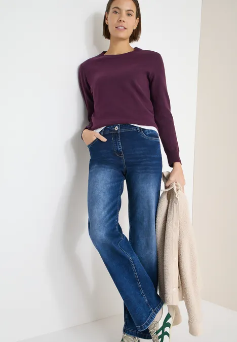 Wide Leg Jeans mid blue wash Wide Leg Jeans mid blue wash