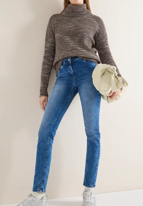 Slim Leg Jeans mid blue wash