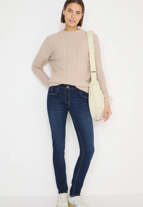 Straight Leg Jeans Dark blue wash