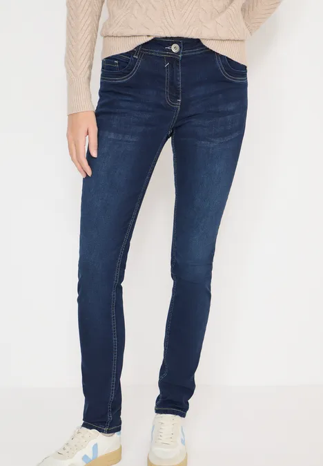 Straight Leg Jeans Dark blue wash
