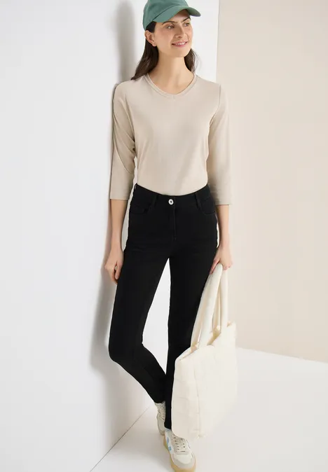 Jeansy Slim Leg Black