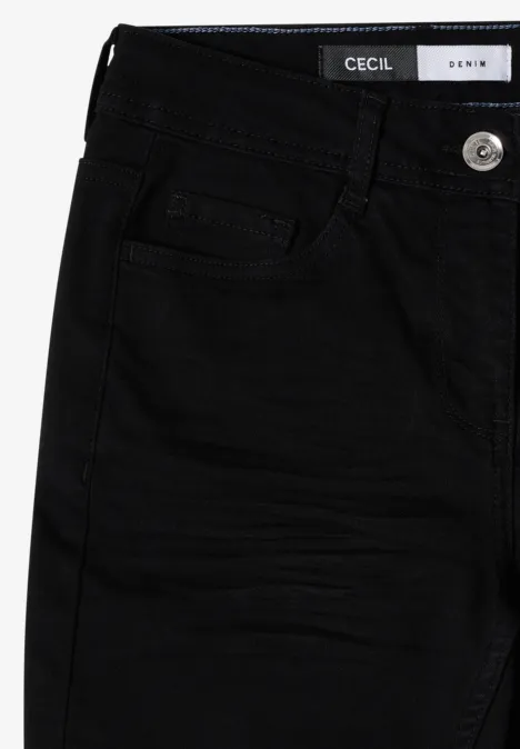 Jeansy Slim Leg Black