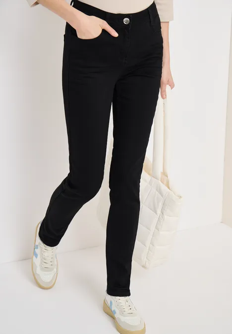 Jeansy Slim Leg Black