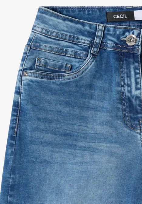 Jeansy z szerokimi nogawkami authentic used wash