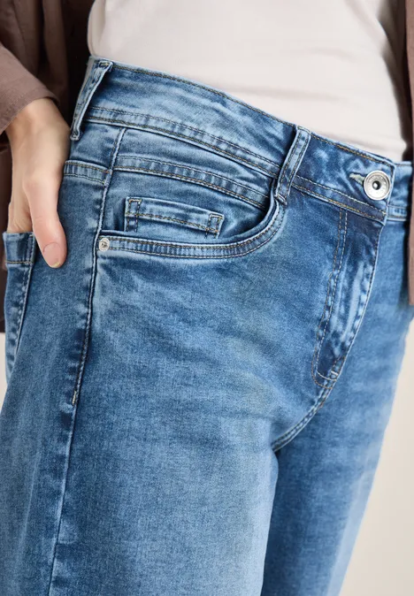 Jeansy z szerokimi nogawkami authentic used wash