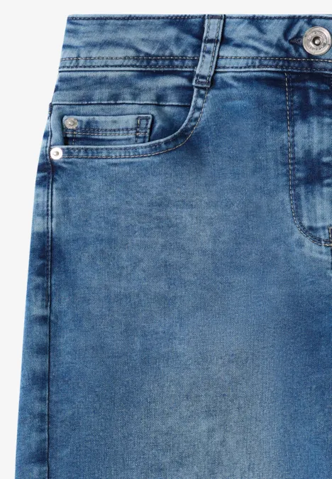 Wide Legs Jeans fresh blue random wash