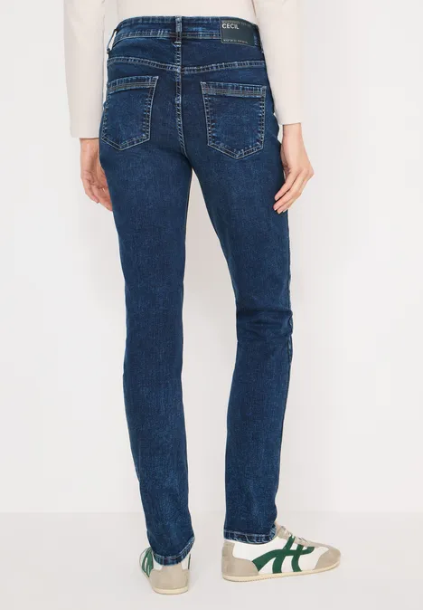 Jeans im Slim Fit mid blue used wash Jeans im Slim Fit mid blue used wash