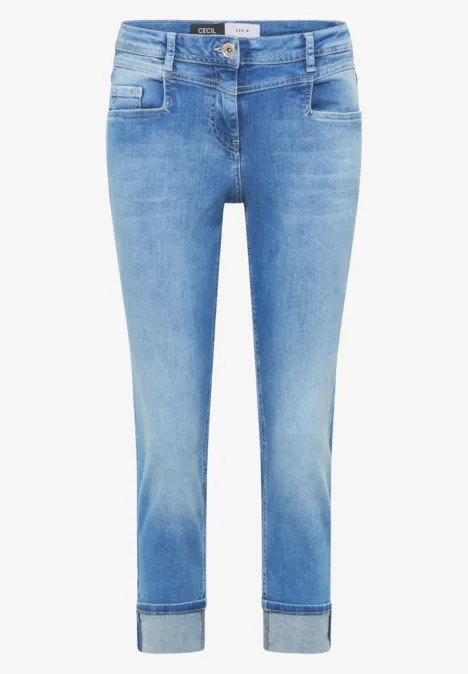 Washed-Look Jeans light blue wash