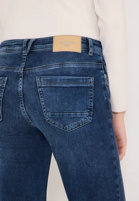 Jeans im Slim Fit mid blue used wash Jeans im Slim Fit mid blue used wash