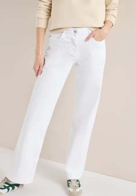 Wide Legs Jeans White Wide Legs Jeans White