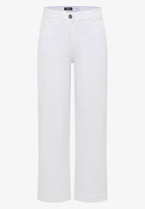 Wide Legs Jeans White Wide Legs Jeans White