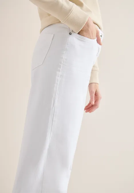 Wide Legs Jeans White Wide Legs Jeans White