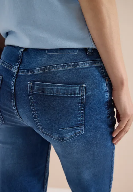 3/4 Slim Leg Jeans im Slim Fit Dark blue wash