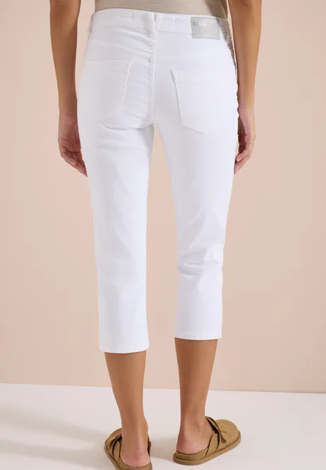3/4 Slim Leg Jeans im Casual Fit White