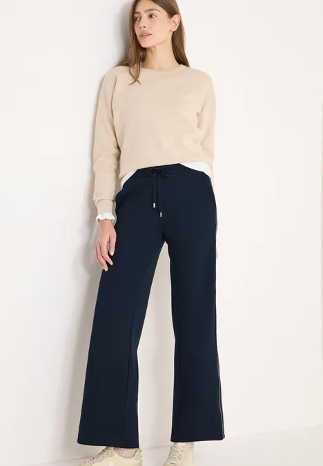 Pantalon piqué avec tape universal blue Pantalon piqué avec tape universal blue