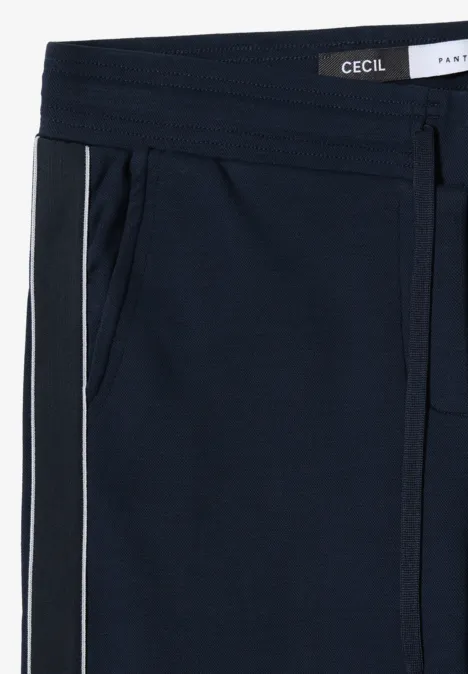 Pantalon piqué avec tape universal blue Pantalon piqué avec tape universal blue