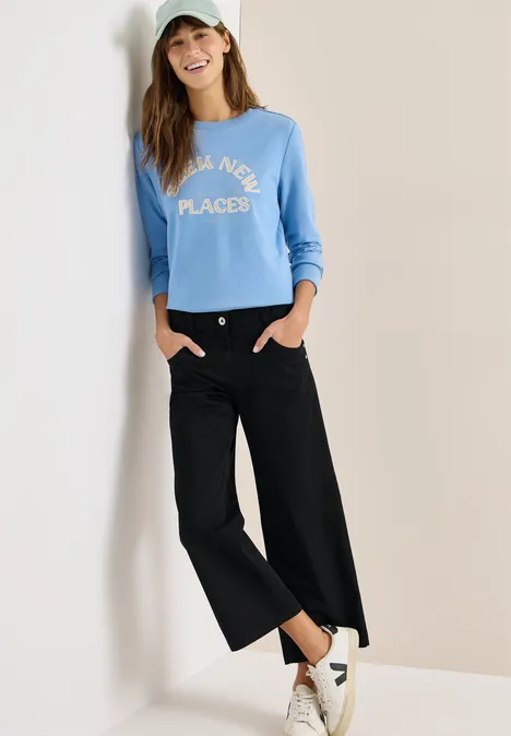 Wide Legs Pantalon Black