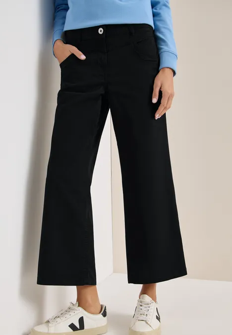 Wide Legs Pantalon Black