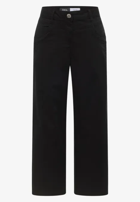 Wide Legs Pantalon Black