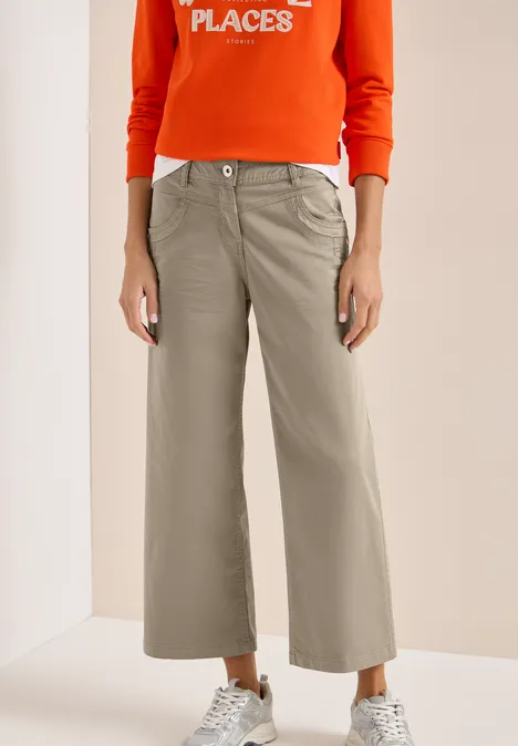 Wide Legs Pantalon smoky taupe