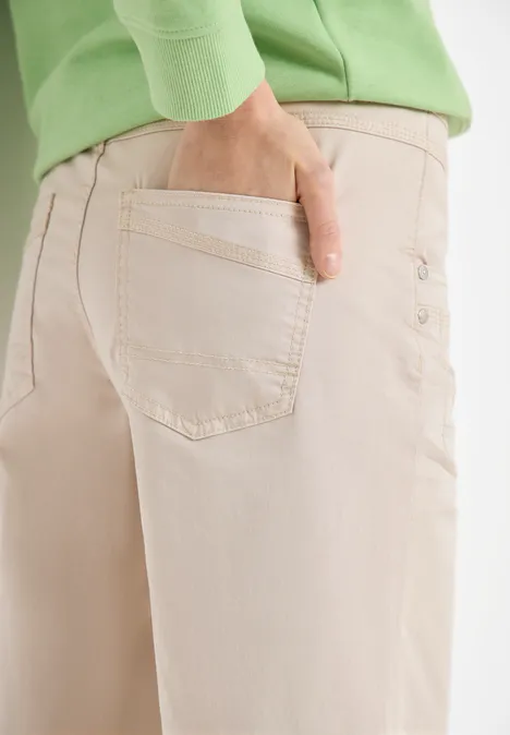 Wide Legs Pantalon grain beige