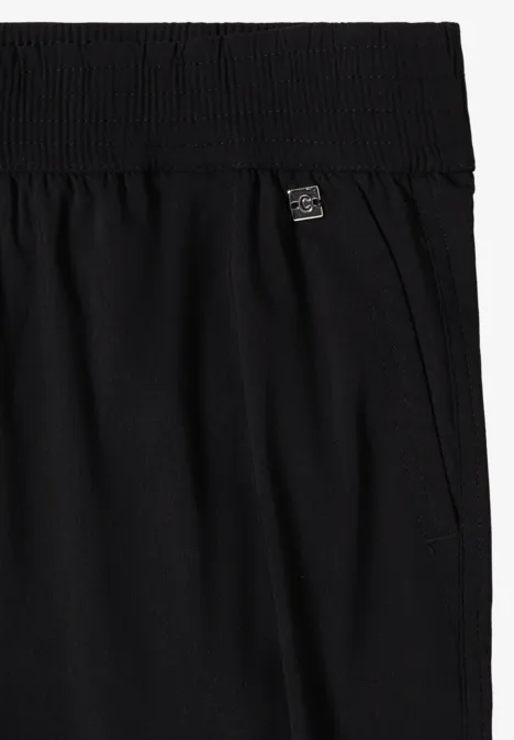 High Waist Wide Leg Pantalon Loose Fit Black