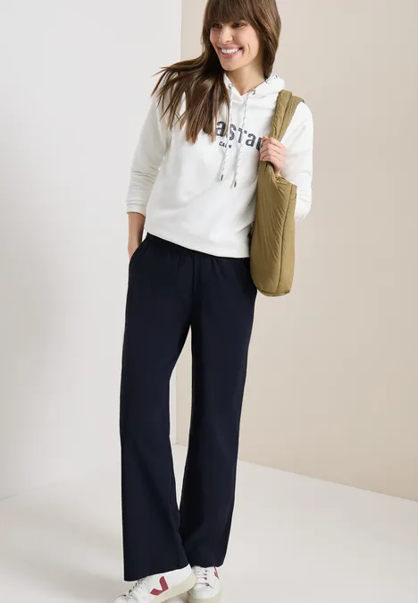 High Waist Wide Leg Pantalon Loose Fit universal blue