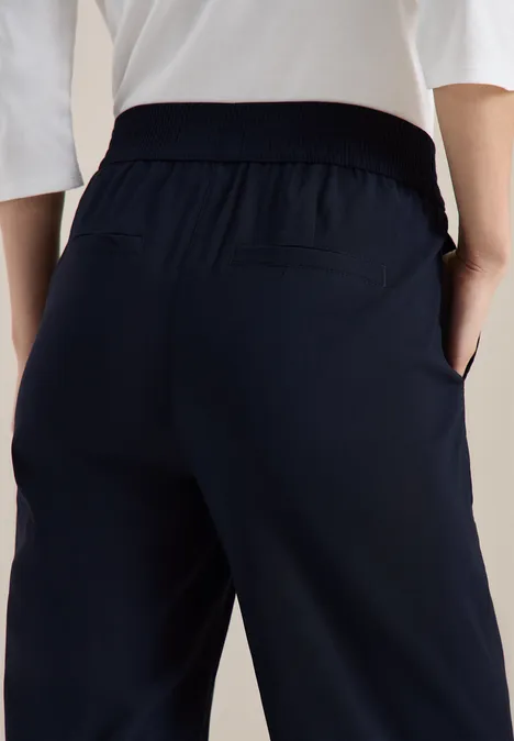 High Waist Wide Leg Pantalon Loose Fit universal blue