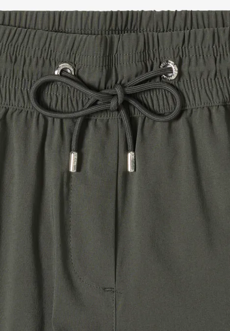 Pantalon Mid Waist Slim Leg en Casual Fit clear khaki