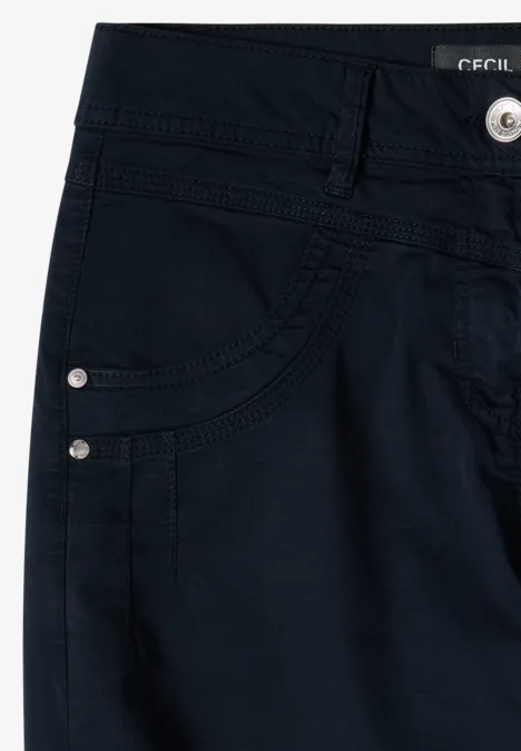 High Waist Flared Leg Hose im Loose Fit universal blue High Waist Flared Leg Hose im Loose Fit universal blue