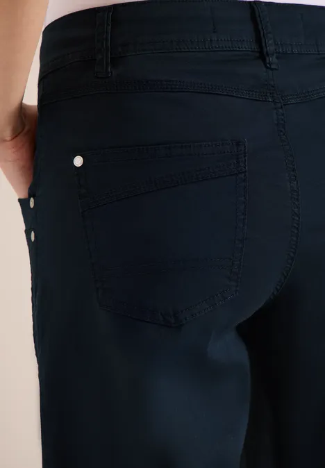 High Waist Flared Leg Hose im Loose Fit universal blue High Waist Flared Leg Hose im Loose Fit universal blue