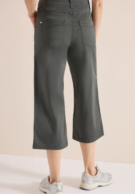 High Waist Flared Leg Hose im Loose Fit clear khaki High Waist Flared Leg Hose im Loose Fit clear khaki