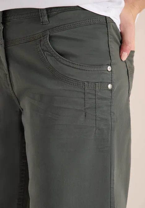 High Waist Flared Leg Hose im Loose Fit clear khaki High Waist Flared Leg Hose im Loose Fit clear khaki