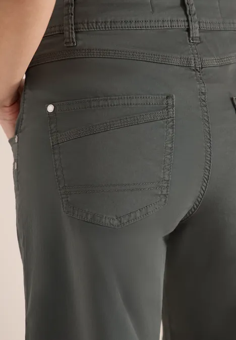 High Waist Flared Leg Hose im Loose Fit clear khaki High Waist Flared Leg Hose im Loose Fit clear khaki