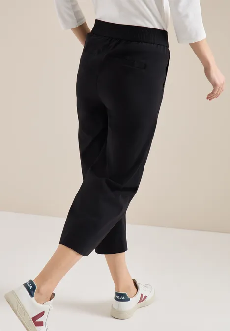 High Waist Wide Leg Pantalon Loose Fit Black