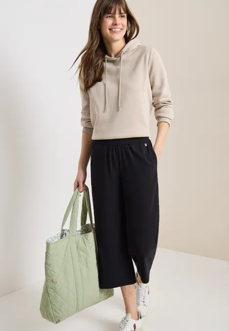 High Waist Wide Leg Pantalon Loose Fit Black