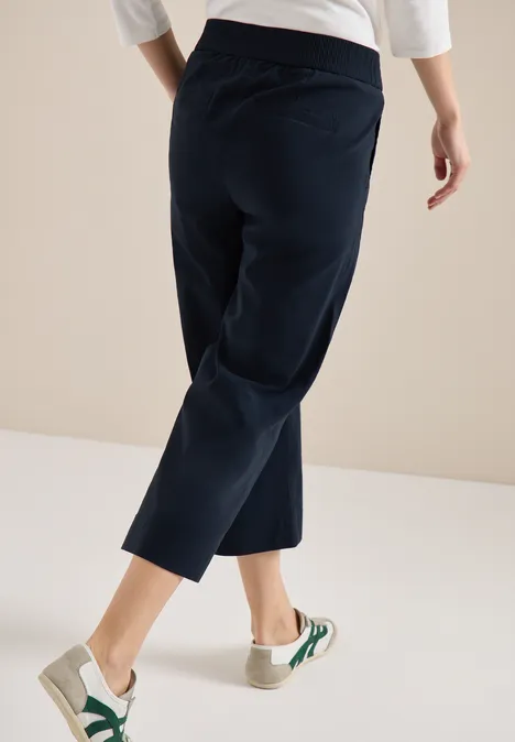 High Waist Wide Leg Pantalon Loose Fit universal blue