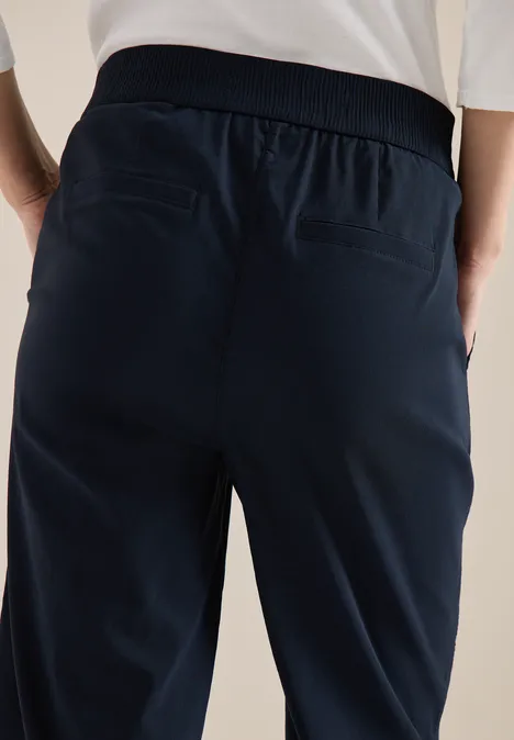 High Waist Wide Leg Pantalon Loose Fit universal blue