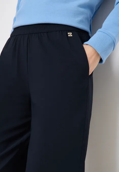 High Waist Wide Leg Pantalon Loose Fit universal blue