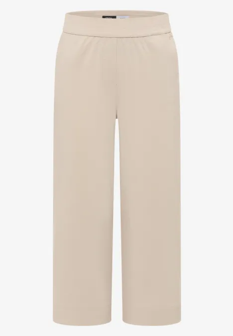 High Waist Wide Leg Pantalon Loose Fit grain beige